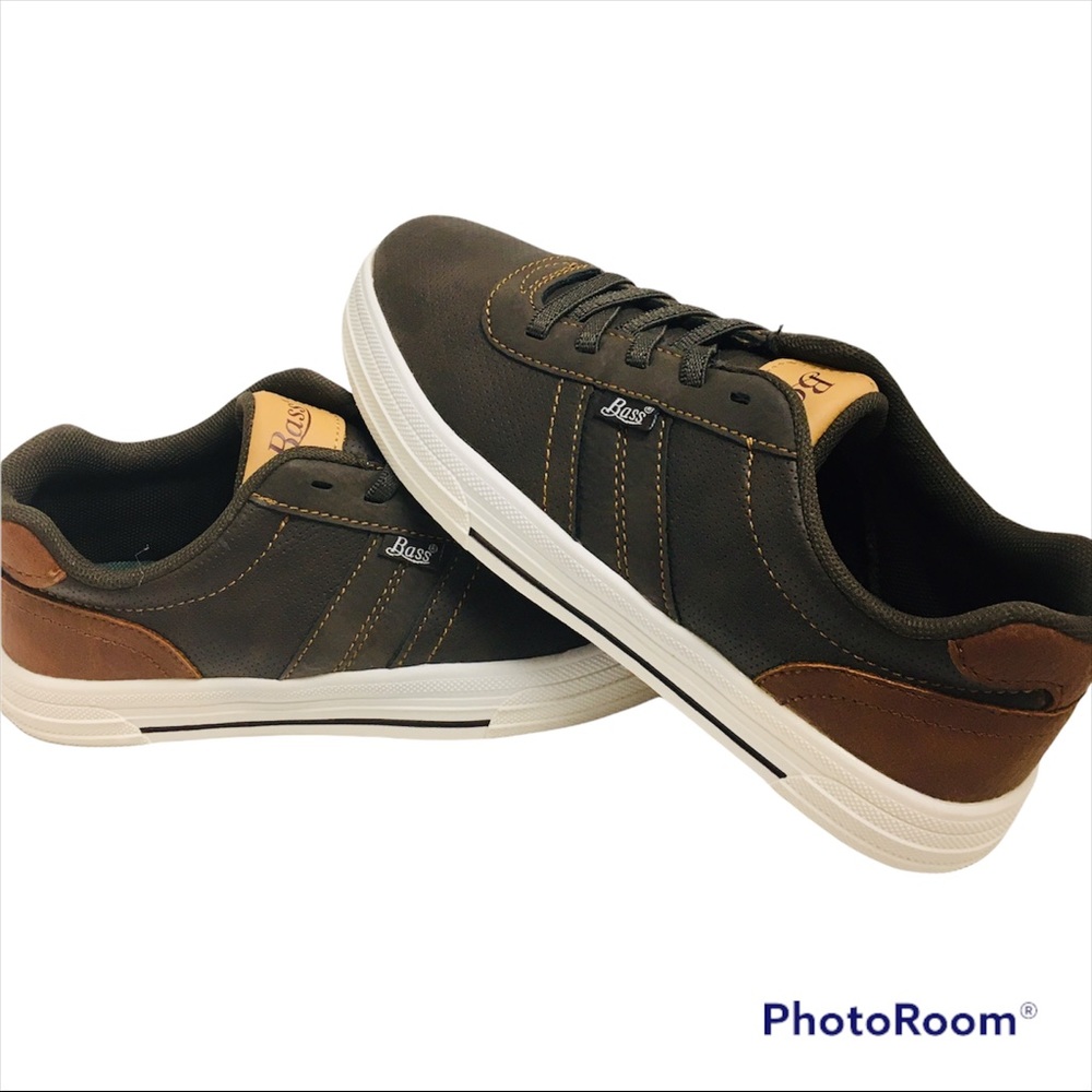 NEW G.H. BASS & CO. Slip-On Laced Shoe Boy's Size 1.5 Kids M Width Brown/Tan NIB - Picture 10 of 16